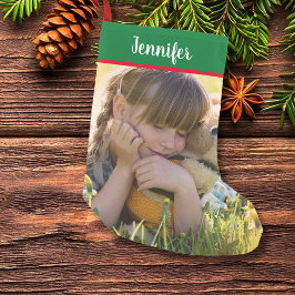 Calcetín Navideño Pequeño Crea tus propios navidades de fotos completos pers