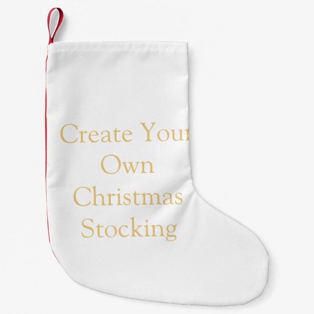 Calcetín Navideño Pequeño Crear sus propios Navidades (Anverso)