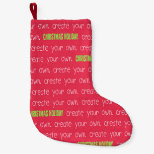 Calcetín Navideño Pequeño Crear sus propios Navidades Pequeños Navidades