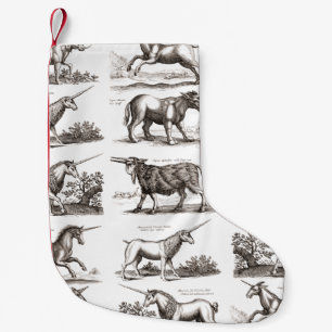 Calcetín Navideño Pequeño Criatura Mítica Clásica Unicorniana