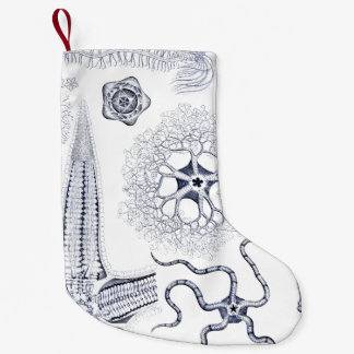 Calcetín Navideño Pequeño Criaturas extrañas del mar de la vida marina/de la