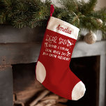 Calcetín Navideño Pequeño Cuánto Sabes Ya Es Gracioso<br><div class="desc">Cuánto Sabes Ya Es Gracioso</div>