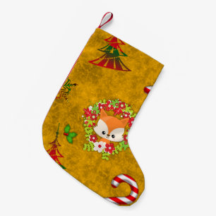 Calcetín Navideño Pequeño Curte Navidades Fox