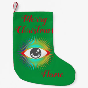 Calcetín Navideño Pequeño Cute Alien Eye Thunder_Cove