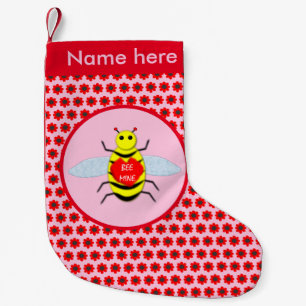 Calcetín Navideño Pequeño Cute Día de San Valentín Bee