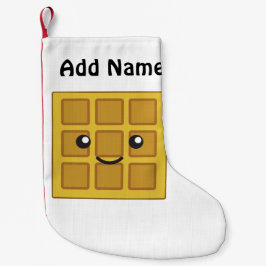 Calcetín Navideño Pequeño Cute Waffle