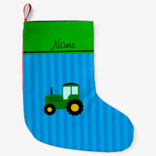 Calcetín Navideño Pequeño Denominación personalizada rayas azules del tract