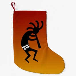 Calcetín Navideño Pequeño Desert Sunset Kokopelli Navidad Suroeste