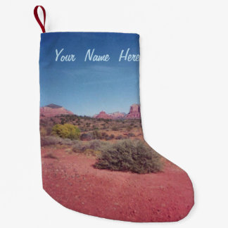 Calcetín Navideño Pequeño Desierto Vista personalizada
