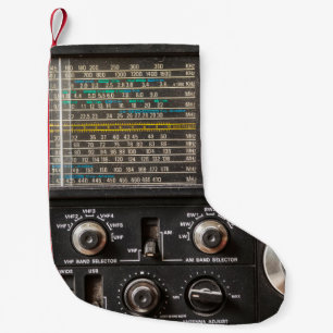 Calcetín Navideño Pequeño Detalles de un viejo receptor de radio am