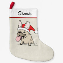 Día de fiesta divertido de Frenchie del perro de