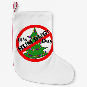 Calcetín Navideño Pequeño Día de Humbug