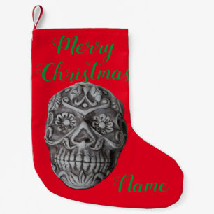 Calcetín Navideño Pequeño Día de la Calavera del Azúcar en el Thunder_Cove