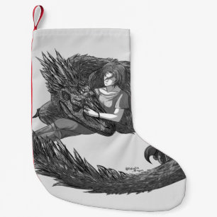Calcetín Navideño Pequeño Dinosaurio tenebroso