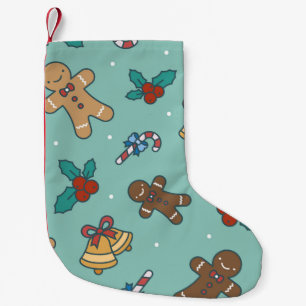 Calcetín Navideño Pequeño Diseño de dulces para Navidades festivos