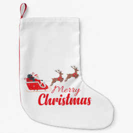 Calcetín Navideño Pequeño Diseño de navidades y renos