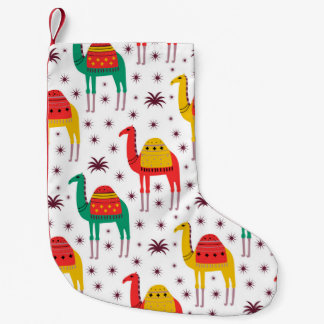 Calcetín Navideño Pequeño Diseño de patrones de camello en color plano