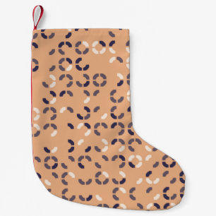 Calcetín Navideño Pequeño diseño de patrones geométricos abstracto, arte, ar