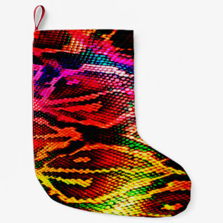 Calcetín Navideño Pequeño Diseño de patrones vivos y coloridos, hecho con ab
