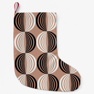 Calcetín Navideño Pequeño Diseño sin inconvenientes de círculos geométricos