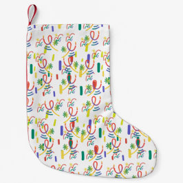 Calcetín Navideño Pequeño diseño transparente