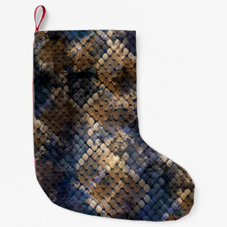 Calcetín Navideño Pequeño Diseño transparente de acuarela Piel de serpiente