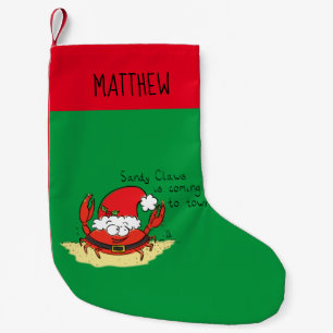 Calcetín Navideño Pequeño Divertido Personalizado navideño navideño con Na