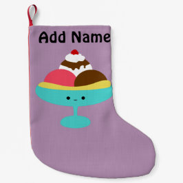 Calcetín Navideño Pequeño Dividir banana