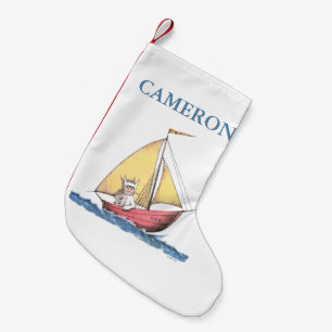 Calcetín Navideño Pequeño Donde las cosas salvajes   Agrega tu nombre