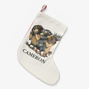 Calcetín Navideño Pequeño Donde las cosas salvajes   Añade tu nombre