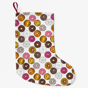 Calcetín Navideño Pequeño Dozen Donuts Doughnut Desayuno comida chatarra