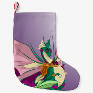 Calcetín Navideño Pequeño Dragón de la flor