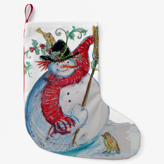 CALCETÍN NAVIDEÑO PEQUEÑO DRUNKEN SNOWMAN (Anverso)