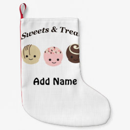 Calcetín Navideño Pequeño ¡Dulces y Tratamientos! Chocolates