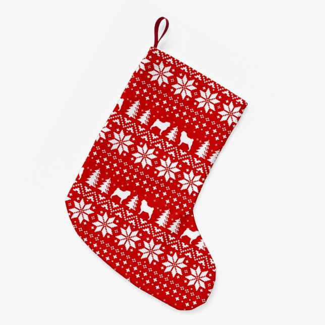 Calcetín Navideño Pequeño El barro amasado siluetea el modelo del estilo del (Frente (Colgado))