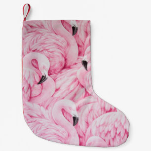 CALCETÍN NAVIDEÑO PEQUEÑO EL FLAMINGO ESTÁ EN TODAS PARTES