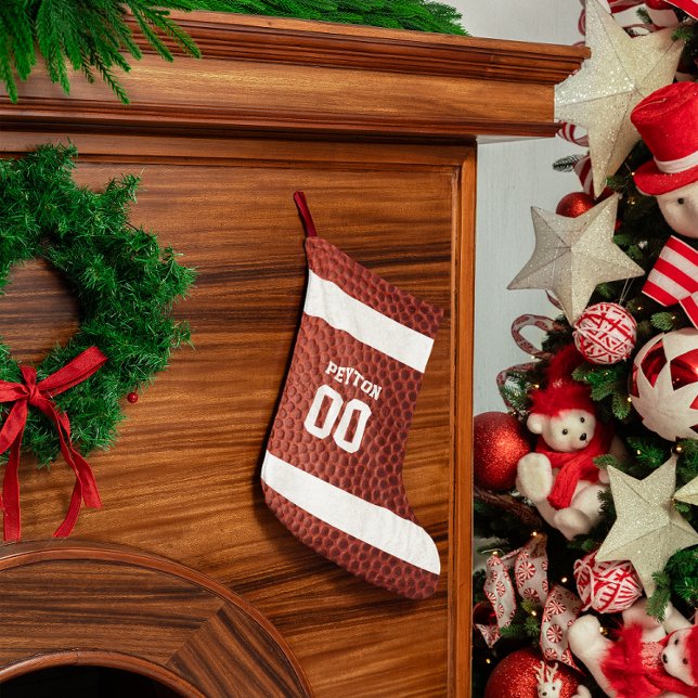Calcetín Navideño Pequeño El fútbol parece un baile personalizado (Subido por el creador)