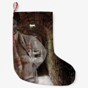 Calcetín Navideño Pequeño El hombre fantasmal transparente de SlipperyJoe's