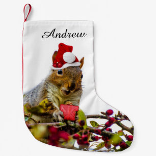 Calcetín Navideño Pequeño El navidad atesora la media personalizada