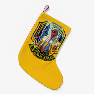 Calcetín Navideño Pequeño El patrón oro - presidente Trump 2024