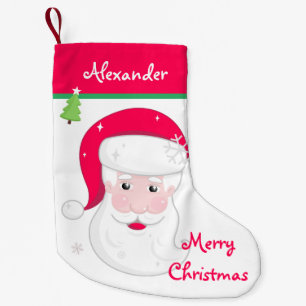 Calcetín Navideño Pequeño El Santa Claus personalizado