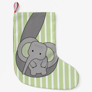 Calcetín Navideño Pequeño Elefante del bebé