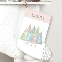 Elegante Pastel Purpurina Árbol de Navidad Aletead