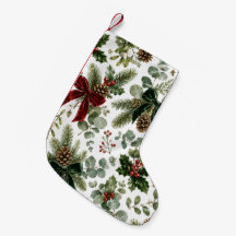 Elegante patrón botánico de Navidad