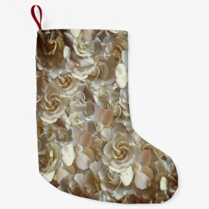 Calcetín Navideño Pequeño Elegante Rosa floral Petal