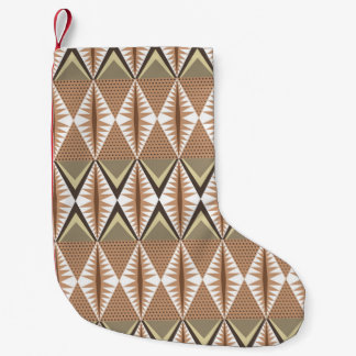 Calcetín Navideño Pequeño Elegante y sin fisuras con motivos étnicos. Folk