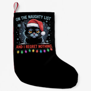 Calcetín Navideño Pequeño En La Lista Traviesa Y No Me Arrepiento De Nada Ga