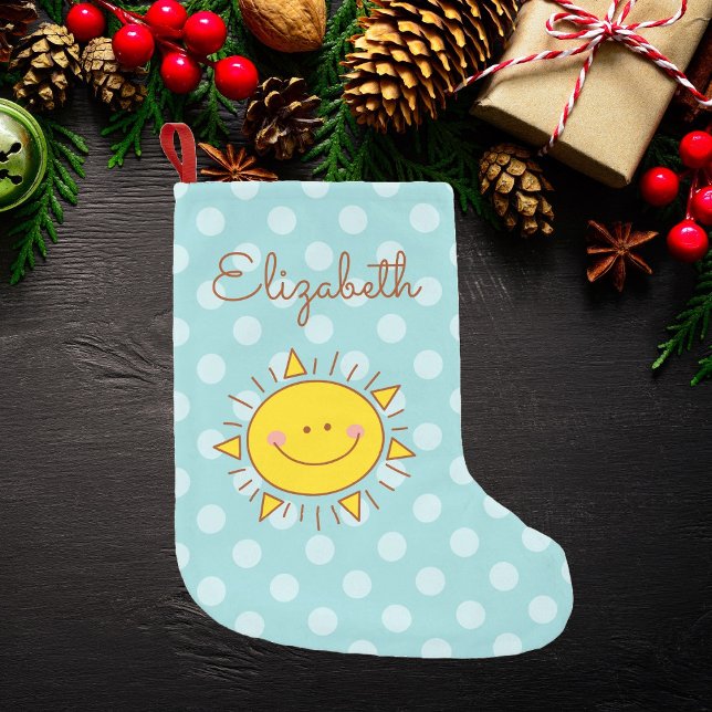 Calcetín Navideño Pequeño Eres Mi Sunshine Feliz Día Alegre (Subido por el creador)