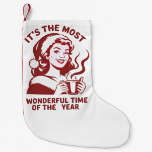 Calcetín Navideño Pequeño Es El Momento Más Maravilloso Navidades Snarky