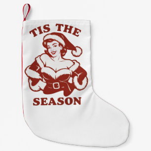 Calcetín Navideño Pequeño Es La Temporada Snarky Navidad Sarcástico Divertid